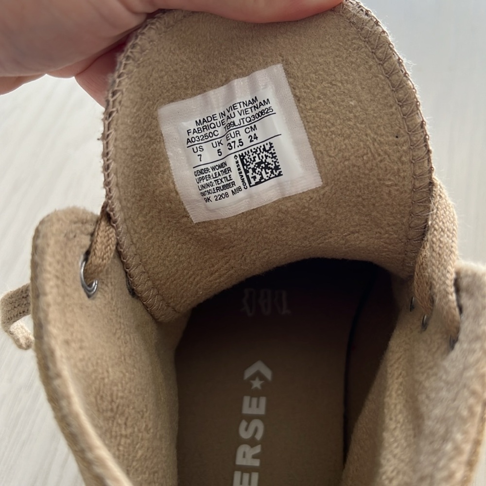 Suede/Leather Platform Converse - image 5